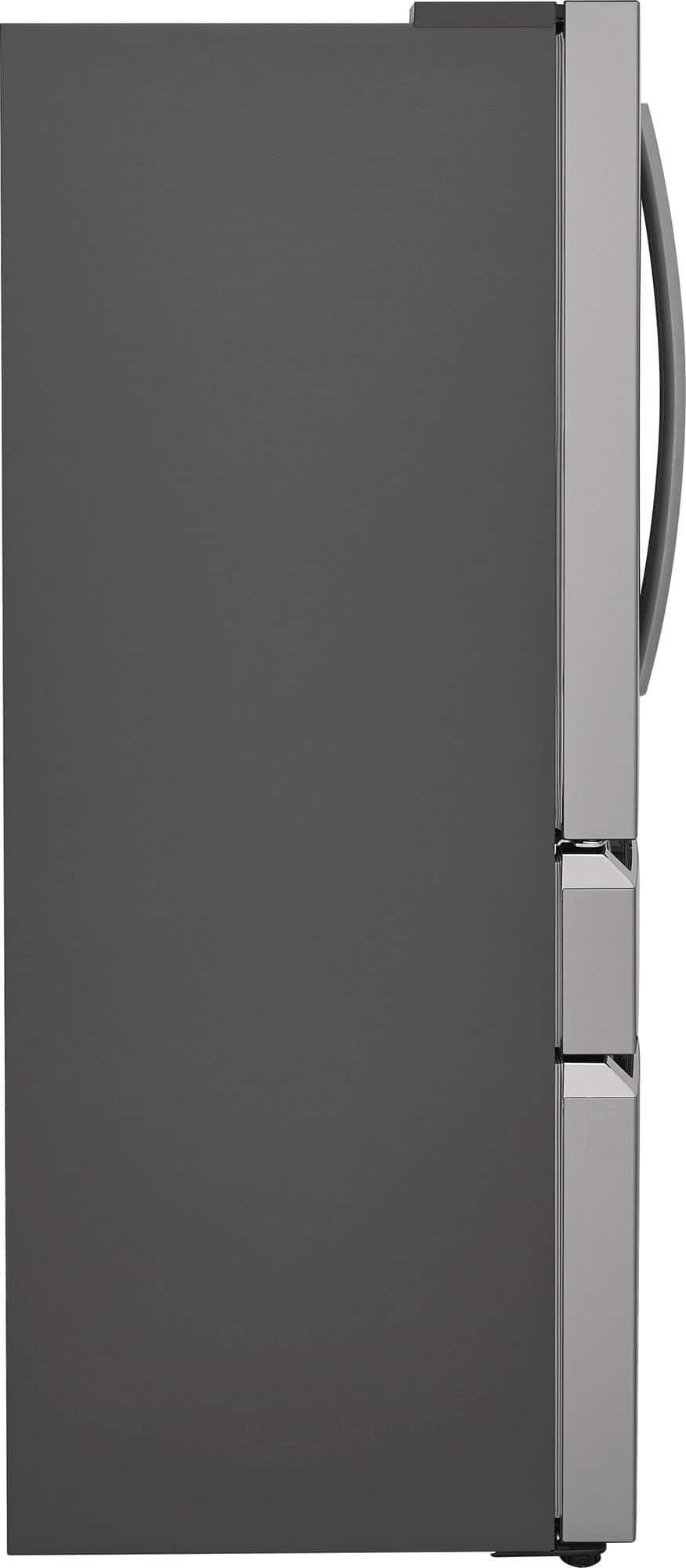 Frigidaire - Gallery 36 in. Wide 22.1 Cu. Ft. Counter-Depth 4-Door French Door Refrigerator with Internal Water Dispenser - Smudge Proof Stainless Steel