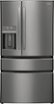 Frigidaire - Gallery 36 in. Wide 21.5 Cu. Ft. Counter-Depth 4-Door French Door Refrigerator - Black Stainless Steel