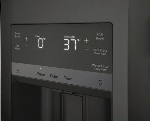 Frigidaire - Gallery 36 in. Wide 21.5 Cu. Ft. Counter-Depth 4-Door French Door Refrigerator - Black Stainless Steel