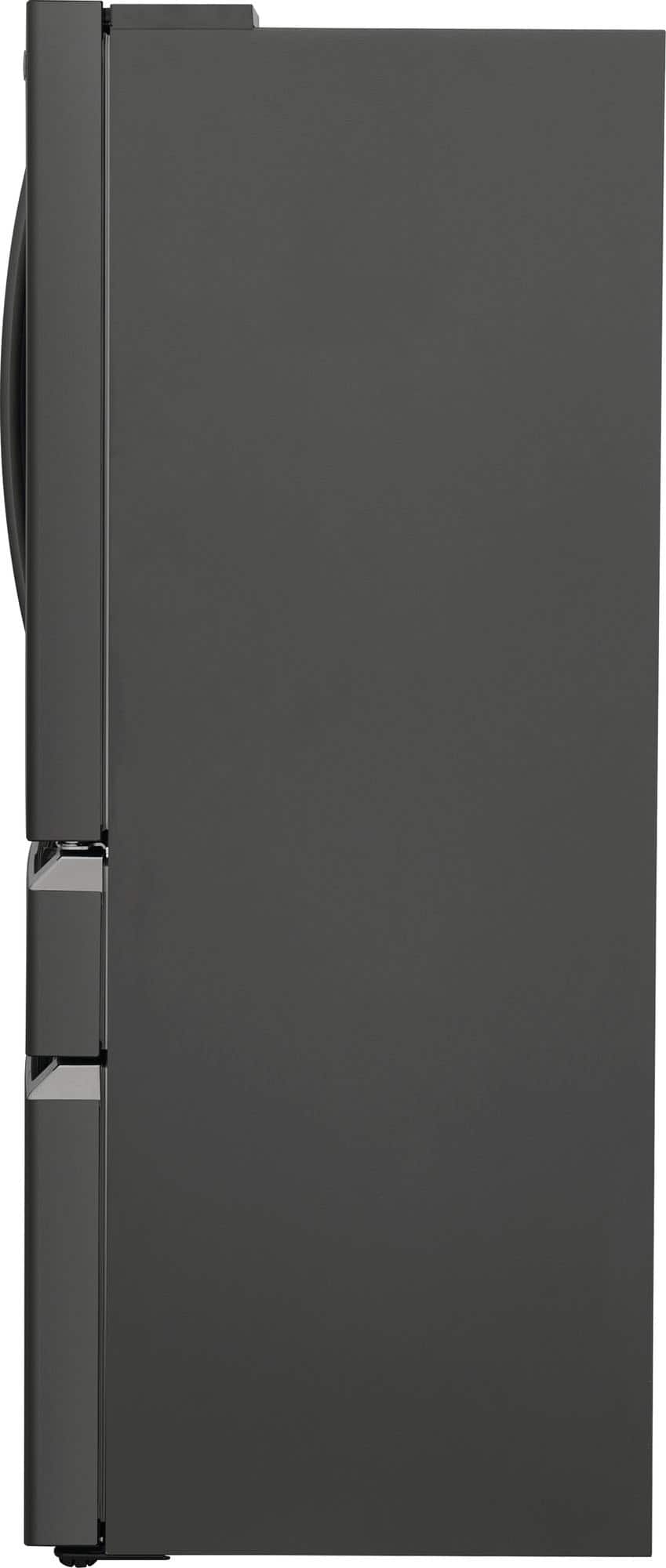 Frigidaire - Gallery 36 in. Wide 21.5 Cu. Ft. Counter-Depth 4-Door French Door Refrigerator - Black Stainless Steel