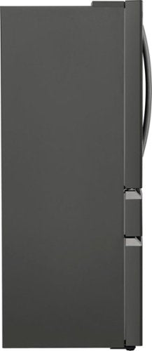 Frigidaire - Gallery 36 in. Wide 21.5 Cu. Ft. Counter-Depth 4-Door French Door Refrigerator - Black Stainless Steel