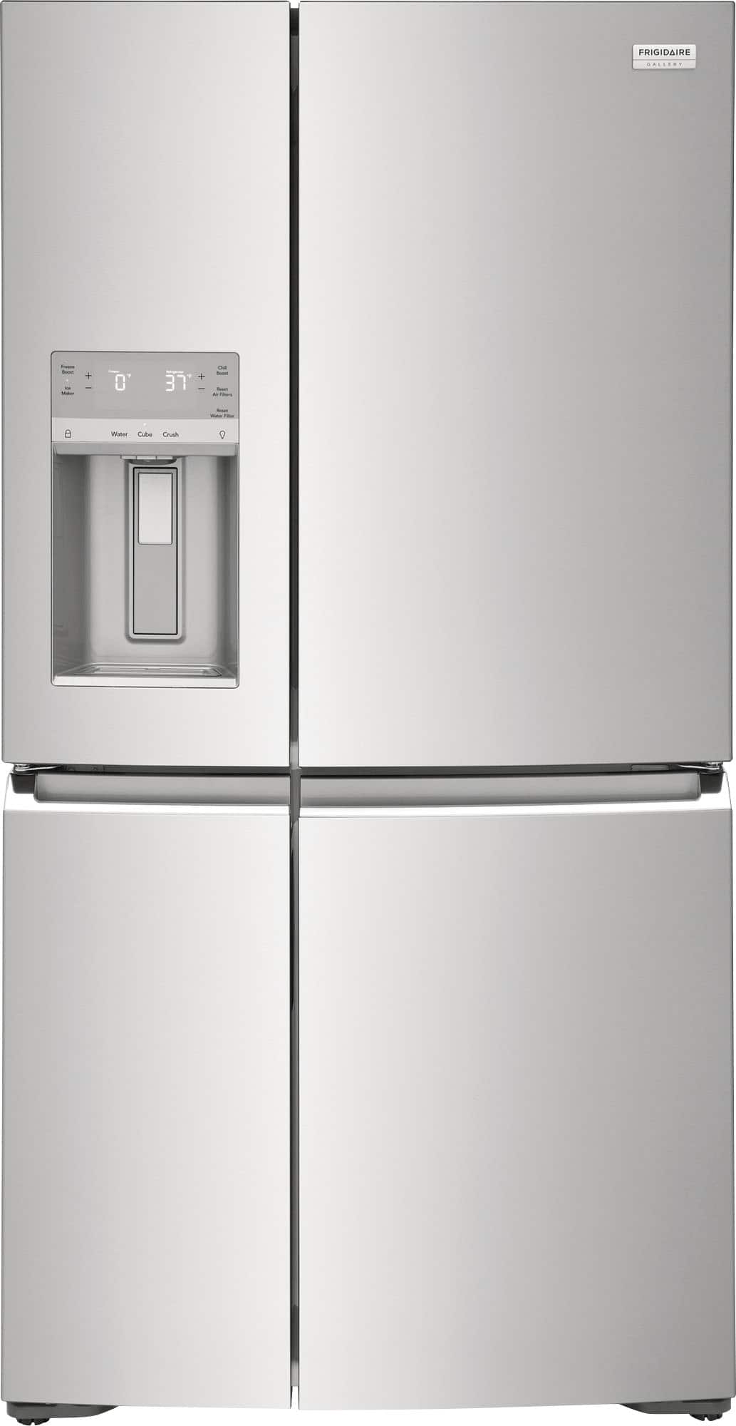 Frigidaire - Gallery 36 in. Wide 21.3 Cu. Ft. Counter-Depth 4-Door Refrigerator - Smudge Proof Stainless Steel