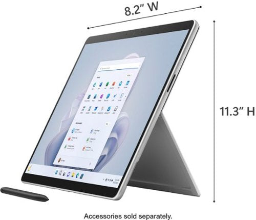 Microsoft - Geek Squad Certified Refurbished Surface Pro 9 - 13" Touch-Screen - Intel Core i5 - 8GB Memory - 128GB SSD - Device Only - Platinum