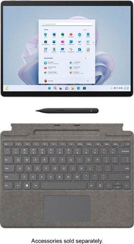 Geek Squad Certified Refurbished Surface Pro 9 - 13” Touch-Screen - Microsoft SQ3 - 8GB Memory - Platinum (Unlocked)