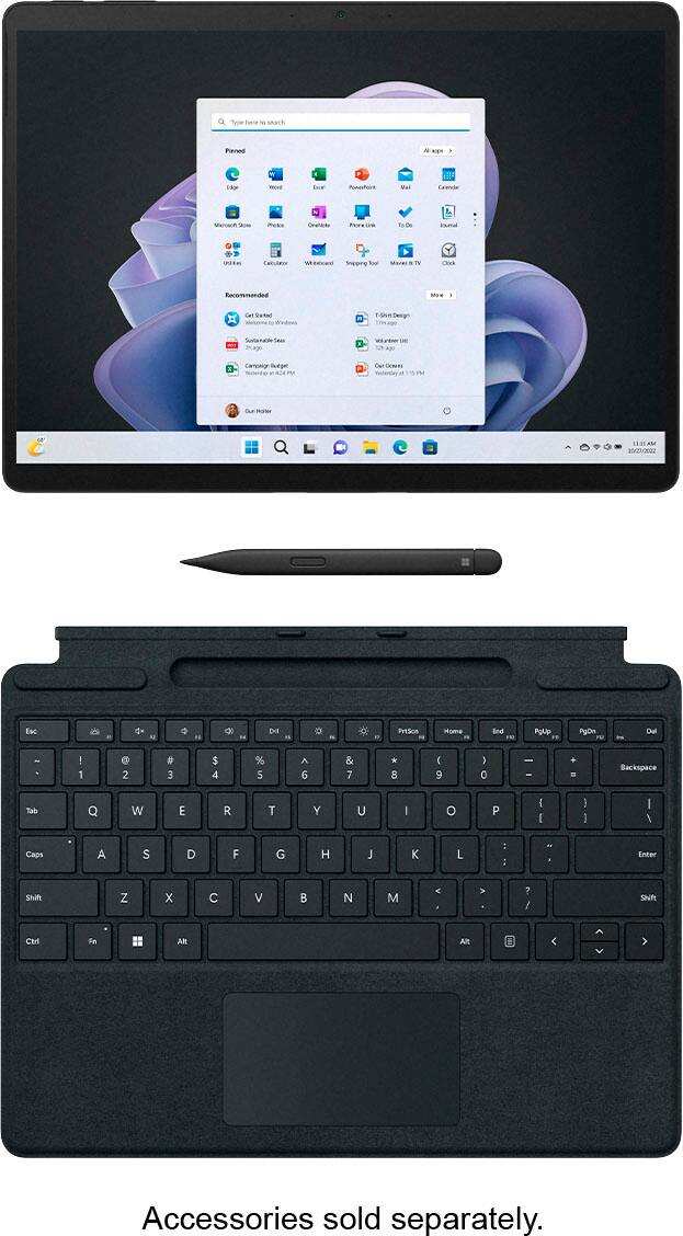 Microsoft - Geek Squad Refurbished Good - Surface Pro 9 - 13" Touch-Screen - Intel Evo Platform Core i7 - 16GB Memory - Graphite