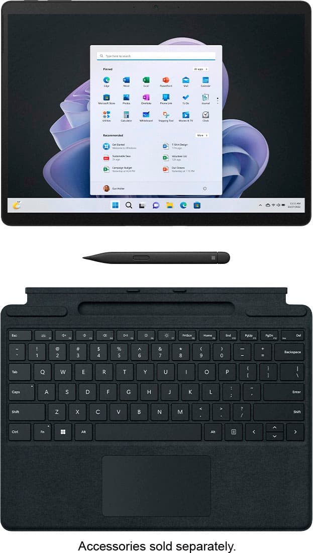 Microsoft - Geek Squad Certified Refurbished Surface Pro 9 - 13" Touch-Screen - Intel Evo Platform Core i7 - 16GB Memory - Graphite