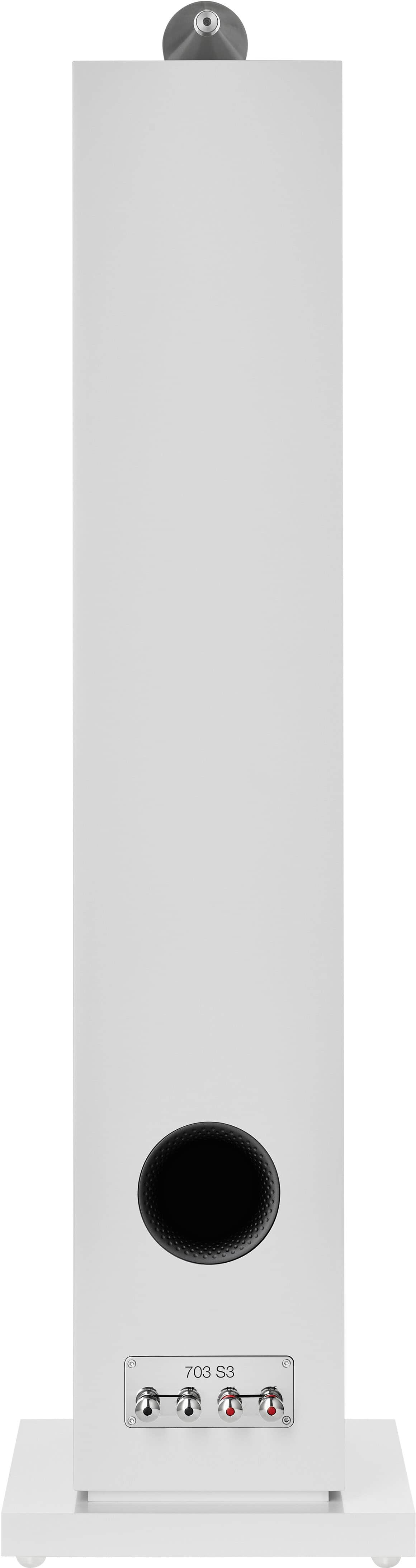 Bowers & Wilkins - 703 S3 Floorstanding Speaker with 1" Tweeter on Top and Two 6.5" Bass Drivers (Each) - White