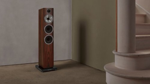 Bowers & Wilkins - 704 S3 Floorstanding Speaker with 1" Tweeter and Two 5" Bass drivers (Each) - Mocha