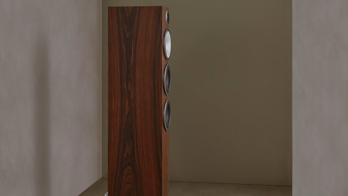 Bowers & Wilkins - 704 S3 Floorstanding Speaker with 1" Tweeter and Two 5" Bass drivers (Each) - Mocha
