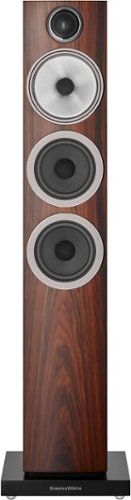 Bowers & Wilkins - 704 S3 Floorstanding Speaker with 1" Tweeter and Two 5" Bass drivers (Each) - Mocha