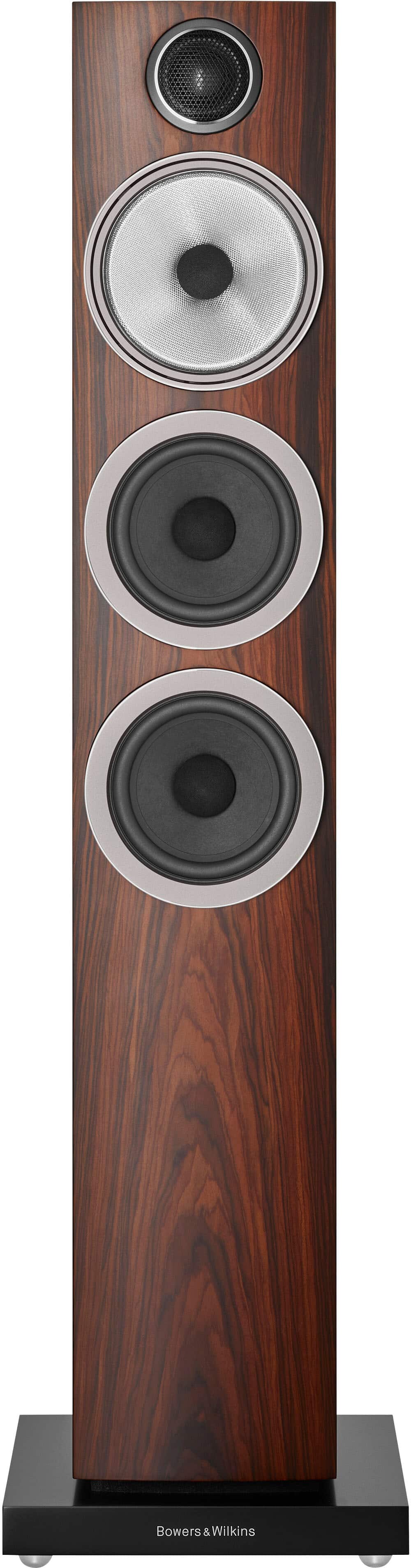 Bowers & Wilkins - 704 S3 Floorstanding Speaker with 1" Tweeter and Two 5" Bass drivers (Each) - Mocha