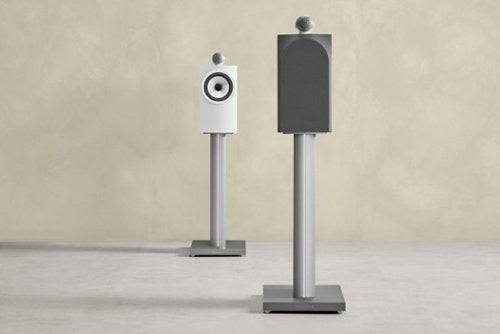 Bowers & Wilkins - FS-700 S3 Speaker Stands - Triple-Column Design, Compatible with 700 S3 Bookshelf Speakers, Cable Management - Silver