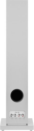 Bowers & Wilkins - 704 S3 Floorstanding Speaker with 1" Tweeter and Two 5" Bass drivers (Each) - White