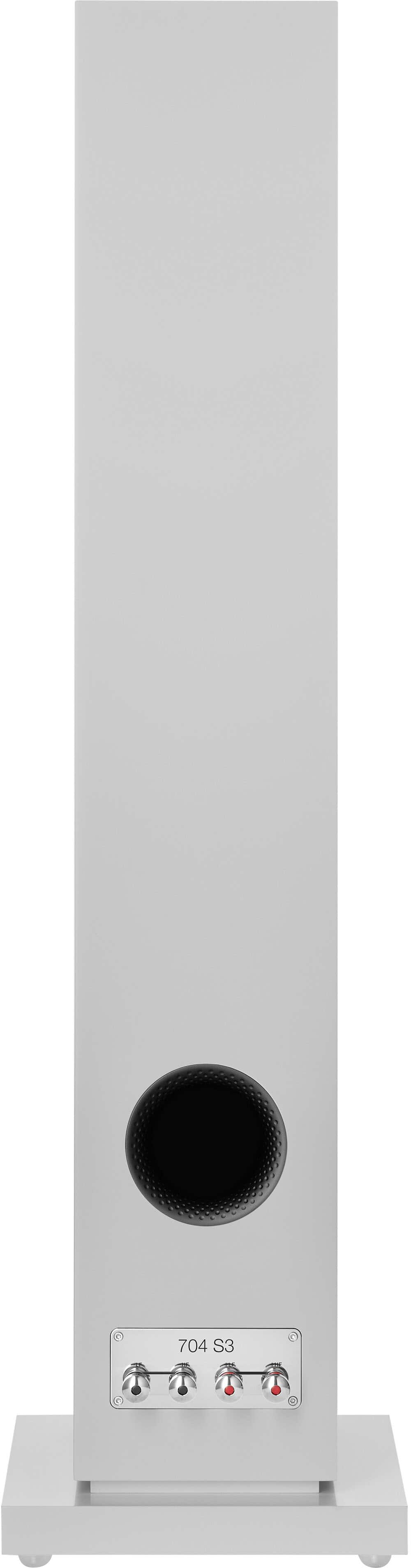 Bowers & Wilkins - 704 S3 Floorstanding Speaker with 1" Tweeter and Two 5" Bass drivers (Each) - White