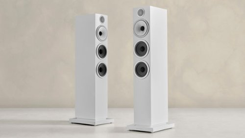 Bowers & Wilkins - 704 S3 Floorstanding Speaker with 1" Tweeter and Two 5" Bass drivers (Each) - White