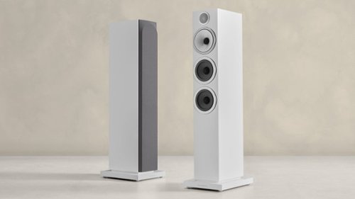 Bowers & Wilkins - 704 S3 Floorstanding Speaker with 1" Tweeter and Two 5" Bass drivers (Each) - White