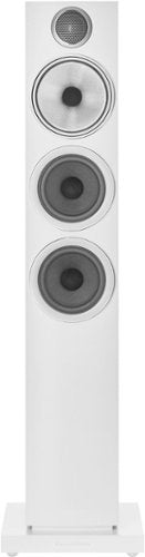 Bowers & Wilkins - 704 S3 Floorstanding Speaker with 1" Tweeter and Two 5" Bass drivers (Each) - White