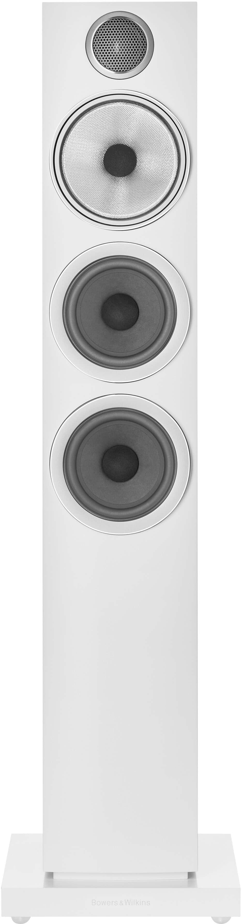 Bowers & Wilkins - 704 S3 Floorstanding Speaker with 1" Tweeter and Two 5" Bass drivers (Each) - White