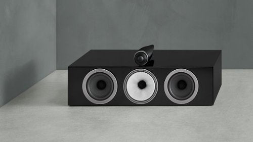 Bowers & Wilkins - HTM71 S3 Center Channel with 1" Tweeter On Top and Two 6.5" Bass Drivers (Each) - Gloss Black