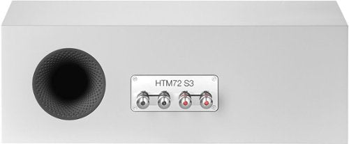 Bowers & Wilkins - HTM72 S3 Center Channel with 1" Tweeter and 5" Midbass (Each) - White