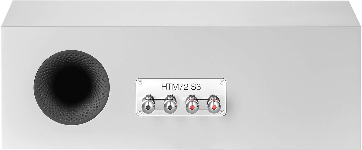 Bowers & Wilkins - HTM72 S3 Center Channel with 1" Tweeter and 5" Midbass (Each) - White