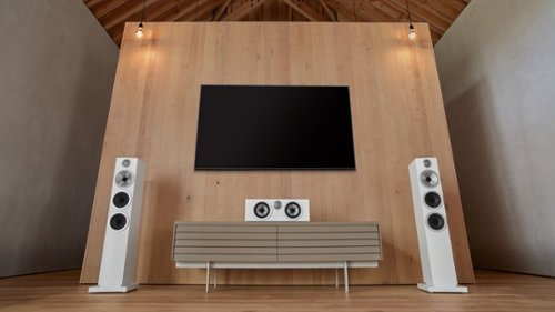 Bowers & Wilkins - HTM72 S3 Center Channel with 1" Tweeter and 5" Midbass (Each) - White