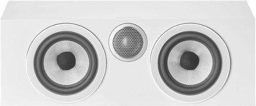 Bowers & Wilkins - HTM72 S3 Center Channel with 1" Tweeter and 5" Midbass (Each) - White