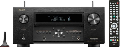 Denon - AVR-A1H (150W X 15) 15.4-Ch. with HEOS and Dolby Atmos 8K Ultra HD HDF Compatible AV Home Theater Receiver with Alexa - Black