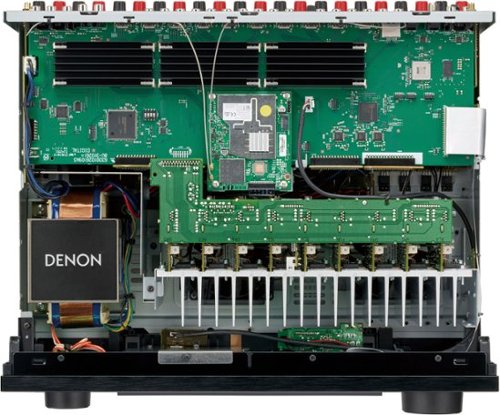 Denon - AVR-X4800H (125W X 9) 9.4-Ch. with HEOS and Dolby Atmos 8K Ultra HD HDR Compatible AV Home Theater Receiver with Alexa - Black