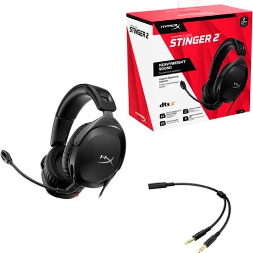 HyperX - Cloud Stinger 2 Wired Gaming Headset for PC - Black