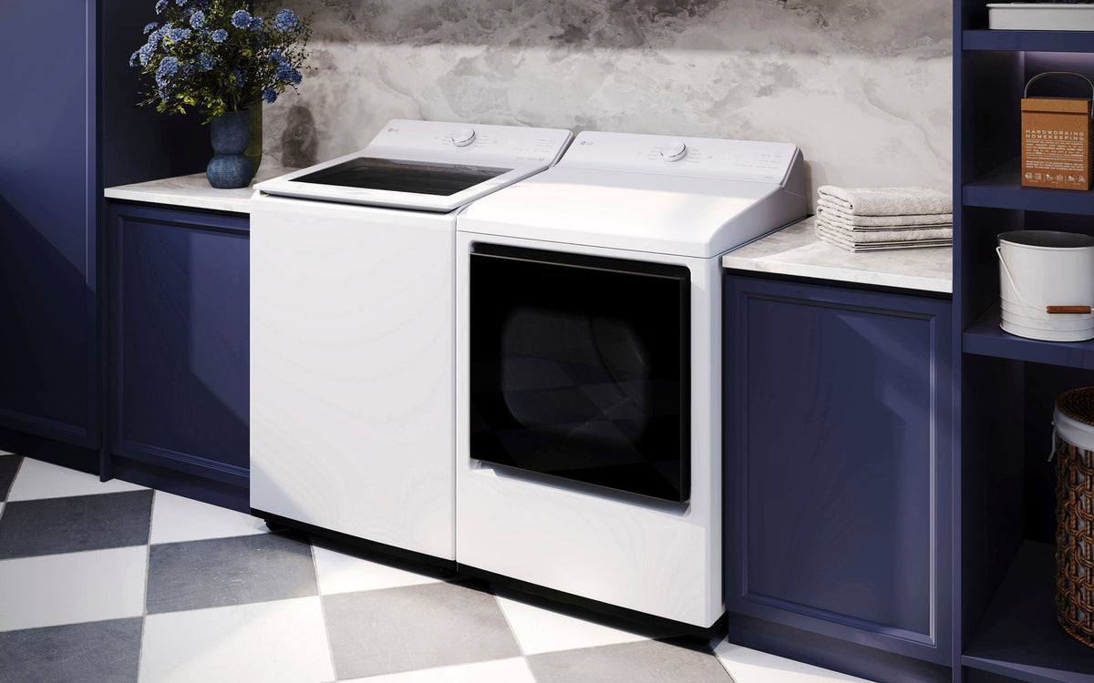 LG - 5.0 Cu. Ft. High-Efficiency Smart Top Load Washer with Easy Unload - Alpine White