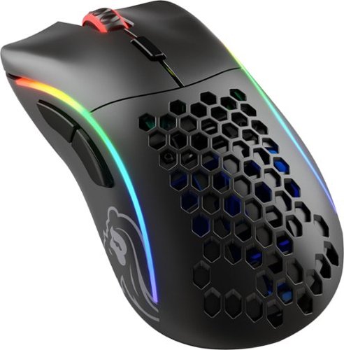 Glorious - Model D Lightweight Wireless Optical Gaming Mouse with Customizable RGB - Wireless - Matte Black