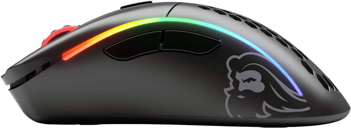 Glorious - Model D Lightweight Wireless Optical Gaming Mouse with Customizable RGB - Wireless - Matte Black