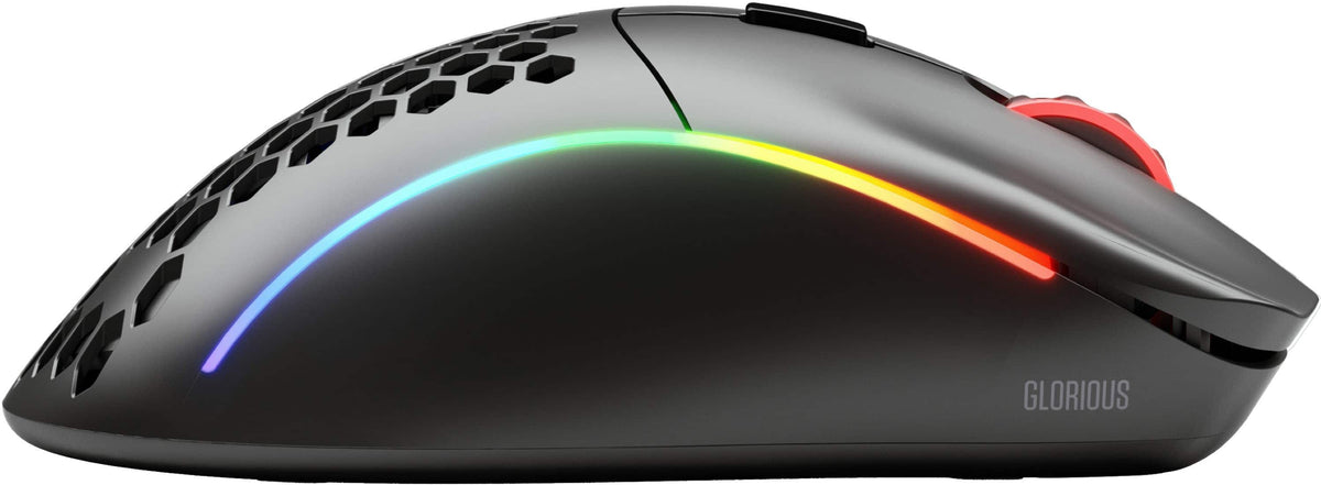 Glorious - Model D Lightweight Wireless Optical Gaming Mouse with Customizable RGB - Wireless - Matte Black