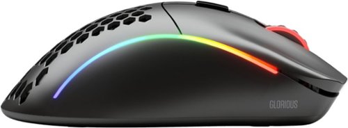 Glorious - Model D Lightweight Wireless Optical Gaming Mouse with Customizable RGB - Wireless - Matte Black
