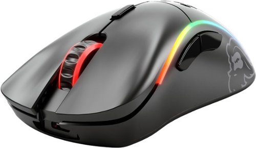 Glorious - Model D Lightweight Wireless Optical Gaming Mouse with Customizable RGB - Wireless - Matte Black
