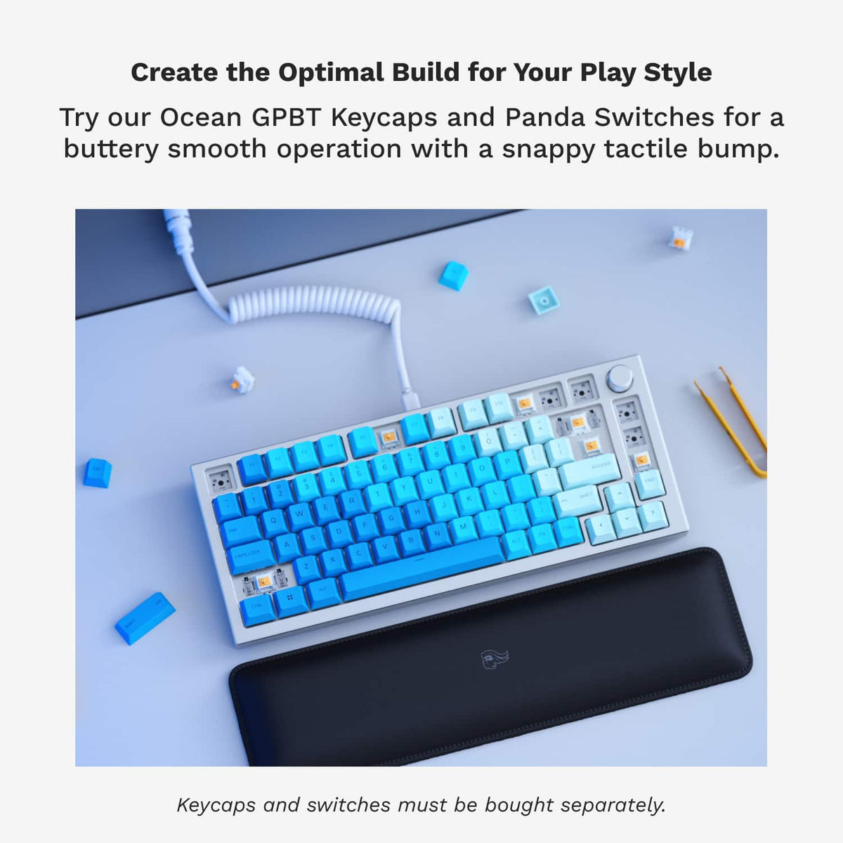 Glorious - GMMK Pro Barebone High Profile Gasket Mounted RGB 75% Wired Mechanical Keyboard - White