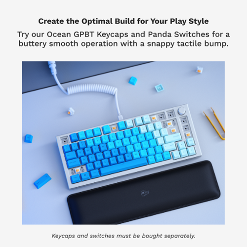Glorious - GMMK Pro Barebone High Profile Gasket Mounted RGB 75% Wired Mechanical Keyboard - White