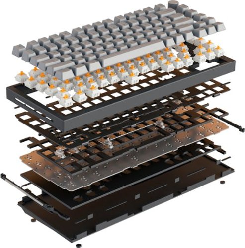 Glorious - GMMK Pro Barebone High Profile Gasket Mounted RGB 75% Wired Mechanical Keyboard - White