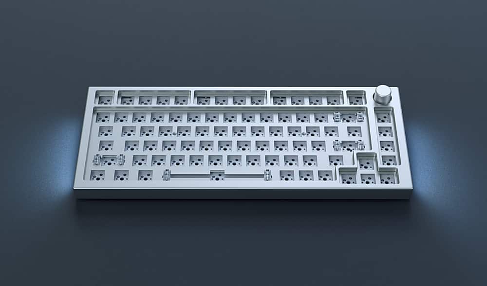 Glorious - GMMK Pro Barebone High Profile Gasket Mounted RGB 75% Wired Mechanical Keyboard - White
