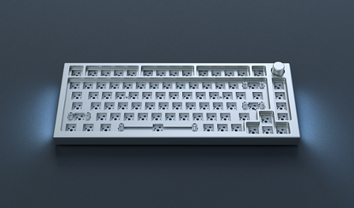 Glorious - GMMK Pro Barebone High Profile Gasket Mounted RGB 75% Wired Mechanical Keyboard - White