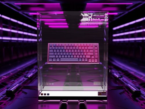 Glorious - GPBT Gradient Universal Keycap Set Compatible with Most 100% 85% 80% TKL 60% Compact 75% Mechanical Keyboards - Nebula
