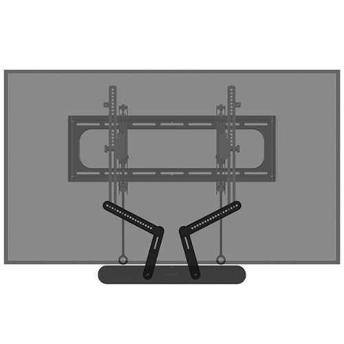 Sanus - Soundbar Mount Designed for Sonos Ray - Black