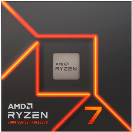 AMD - Ryzen 7 7700X 8-Core - 16-Thread 4.5GHz (5.4 GHz Max Boost) Socket AM5 PCI Express 5.0 Unlocked Desktop Processor - Silver