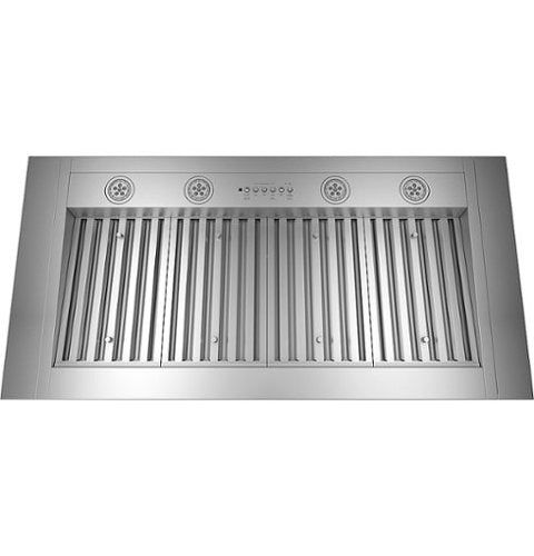 GE Profile - 48 inches - Externally Vented - Range Hood Insert - Custom Panel ready