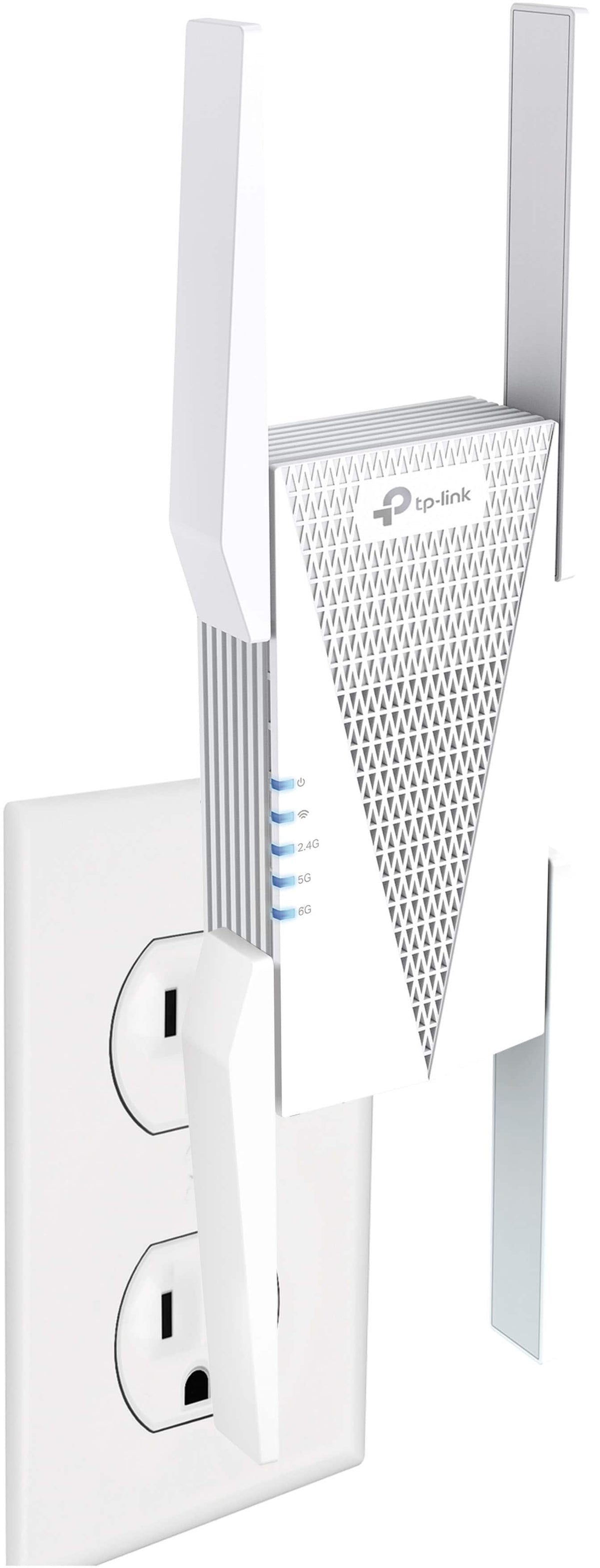 TP-Link - AXE5400 Tri-Band Mesh Wi-Fi 6E Range Extender - White