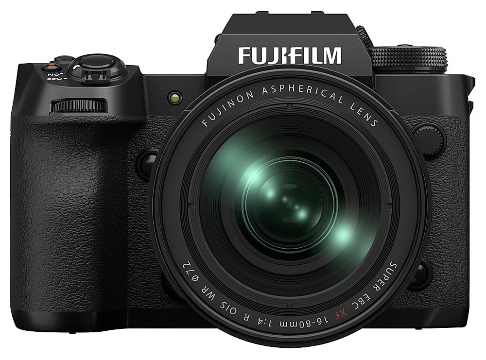 Fujifilm - X-H2 Mirrorless Camera with FUJINON XF16-80mmF4 R OIS WR Lens Kit - Black