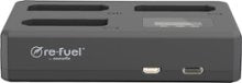 Digipower - Sony NP-FZ100 Triple Battery Charger with Individual Charging Displays - Black