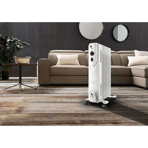 Lifesmart - 1500W Oil Filled Radiator - White