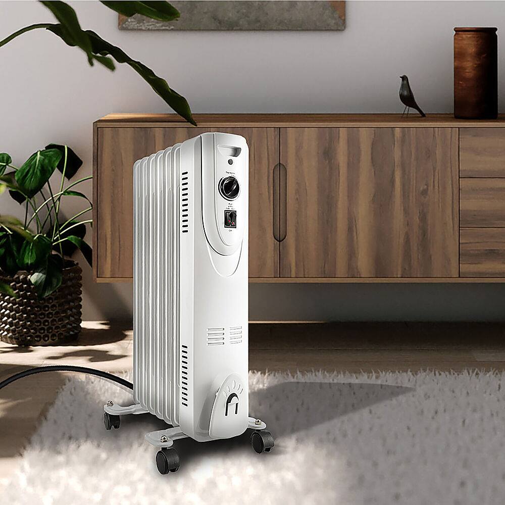 Lifesmart - 1500W Oil Filled Radiator - White